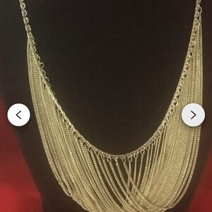 Elegant Silver Multi-Strand Necklace
